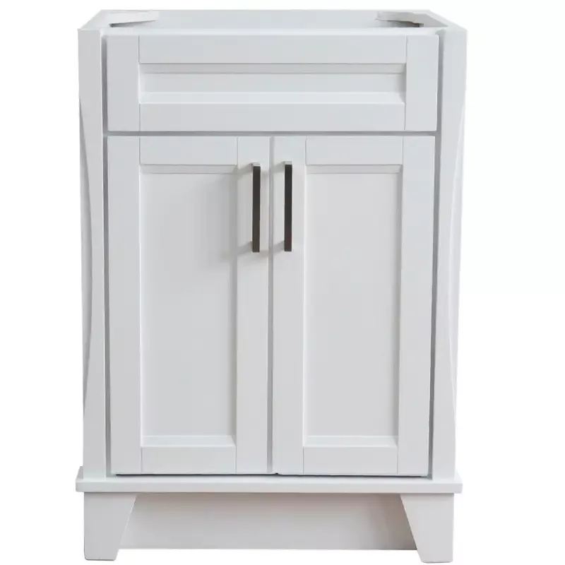 Bellaterra Home 400700-24 24″ Single sink vanity in White finish- cabinet only