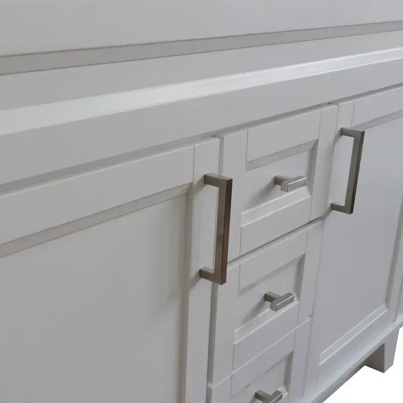 Bellaterra Home 400700-48D 48″ Double sink vanity in White finish- cabinet only